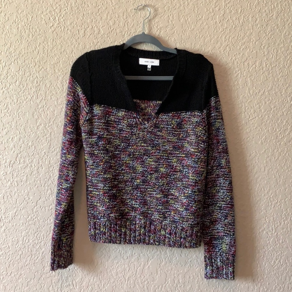 Anthropologie John + Jenn Rainbow Sweater